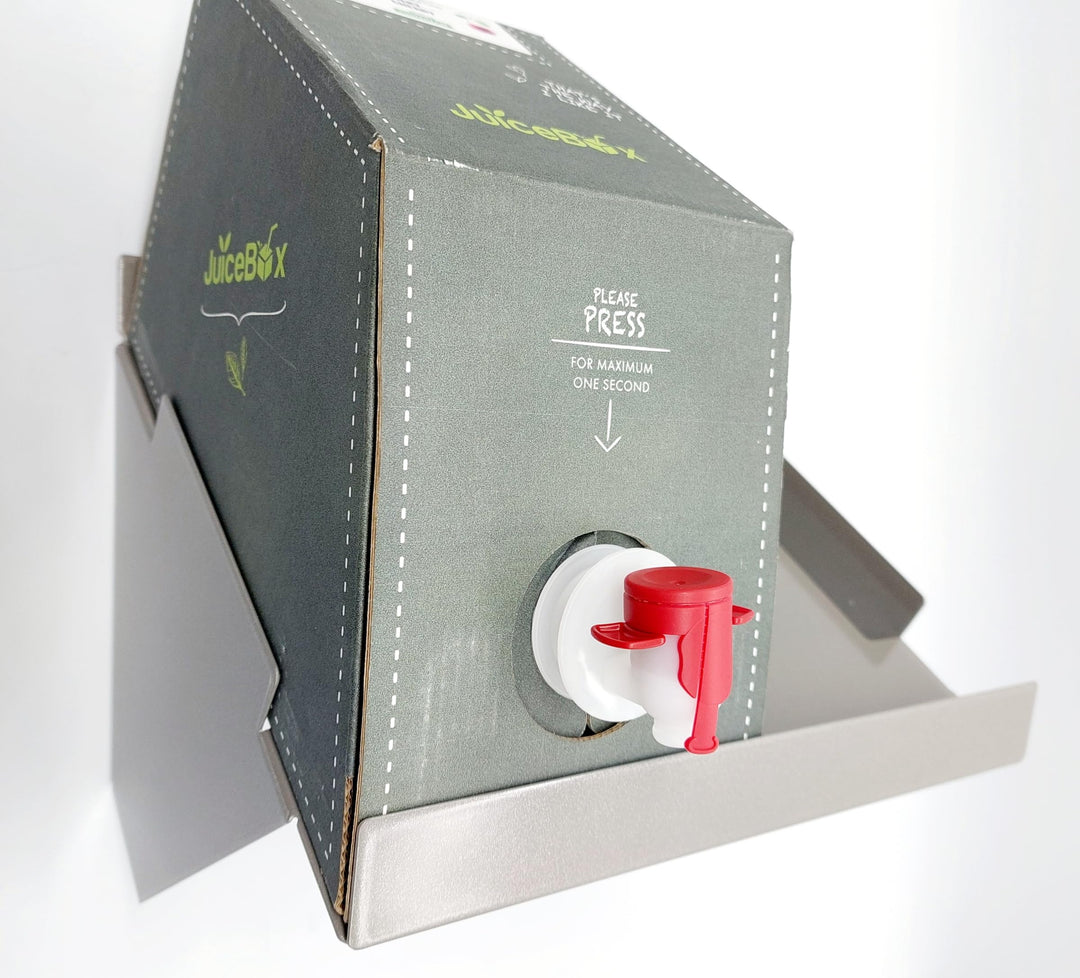 Ausschankhilfe Wandhalter Küchenregal kompatibel für Zwei Juice Box Sirup Getränkeboxen Ordnung Aufb
