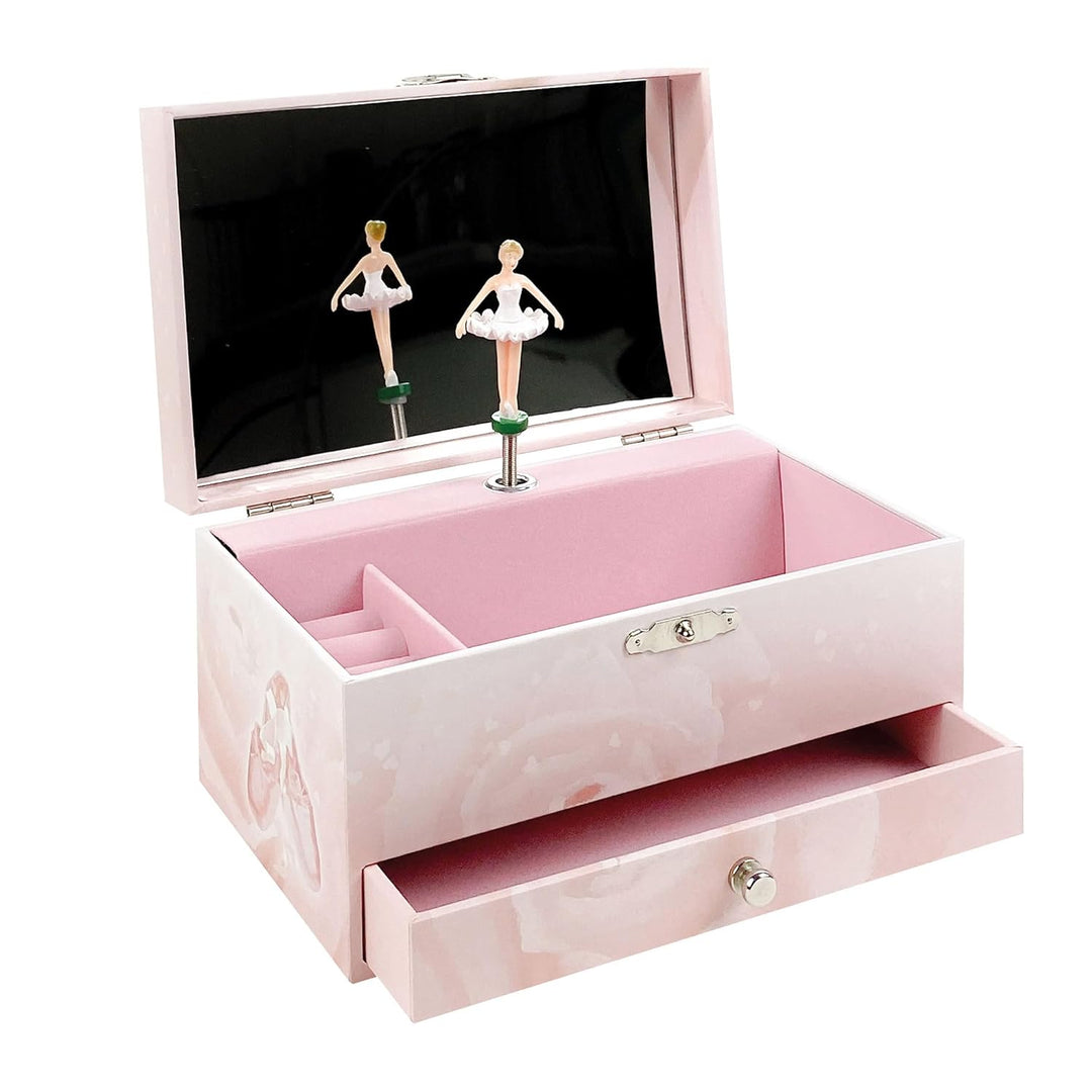 Trousselier 6260974 Schmuckschatulle für Kinder, Ballerina, Spieluhr mit tanzender Figur und Musik,
