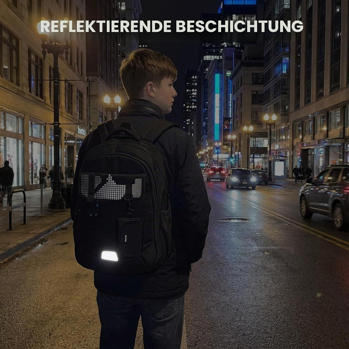 Amythe Schulrucksack Jungen Teenager Grosser Kapazität 30L, Rucksack Schule Gymnasium Oberstufe Schu