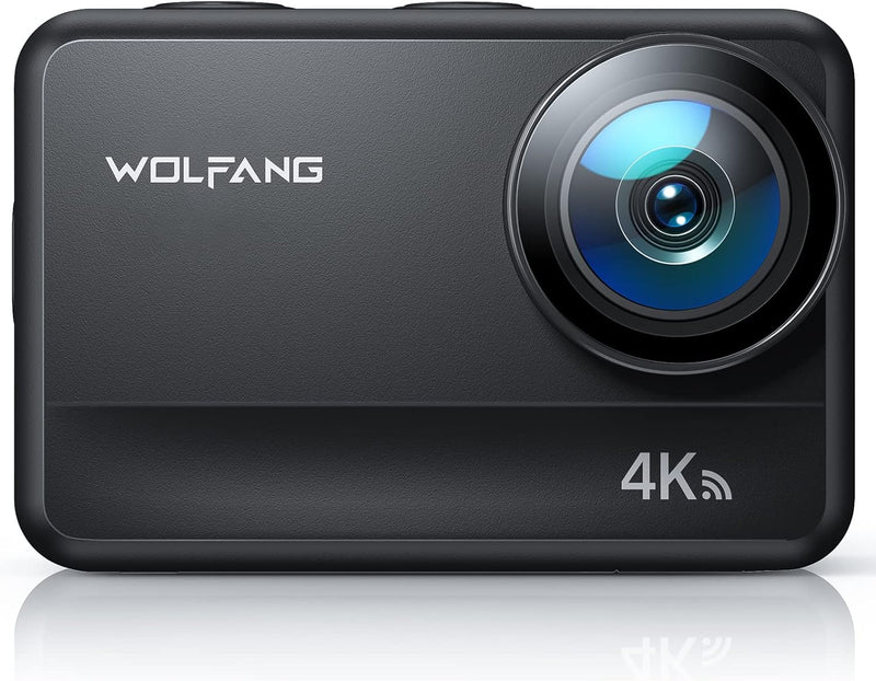 WOLFANG GA400 Action Cam 4K 60FPS Unterwasserkamera WiFi 8M Wasserdicht ohne Gehäuse 3.0 EIS Bildsta