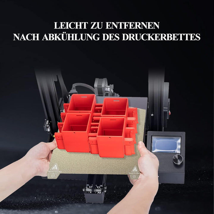 YOOPAI Doppelseitig Texturiert PEI Druckplatte 235x235mm, Magnetisch Spring Steel Druckbett für Crea