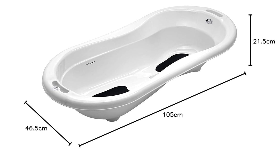 Rotho Babydesign TOP Xtra Badewanne - Badewanne - Babybadewanne - Kinderbadewanne - Duschbadewanne -