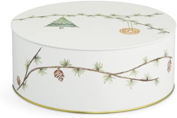 Kähler Keksdose Ø20/Ø22 cm 2 Stck. Aufbewahrung Hammershøi Christmas, Weiss