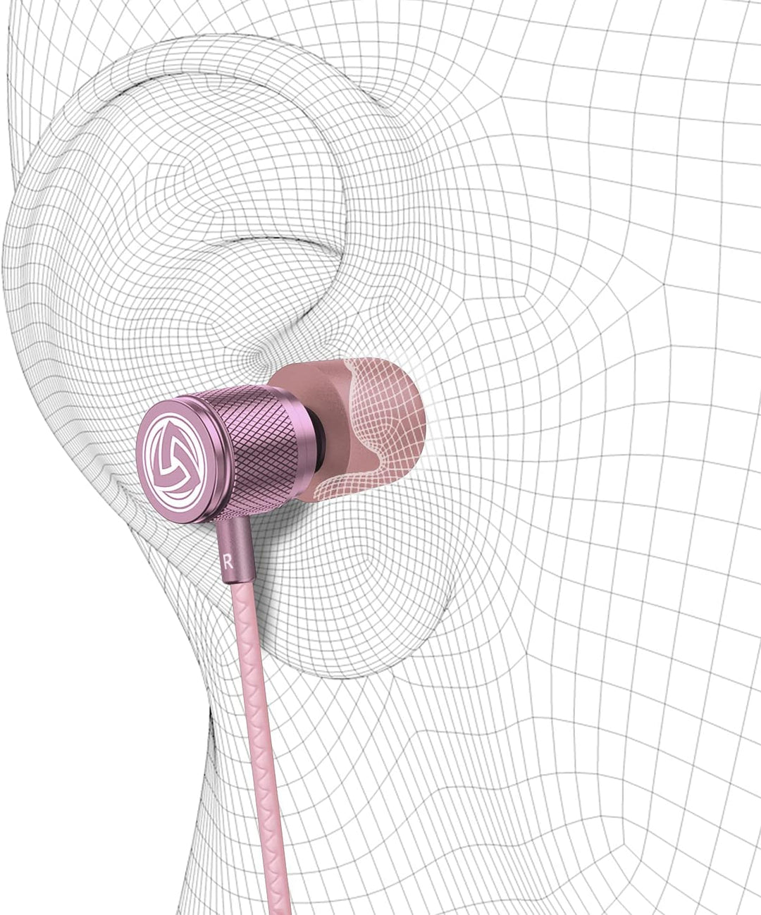 LUDOS Ultra Kopfhörer In Ear Ohrhörer mit Kabel und Mikrofon, Kristallklarer Klang, Ausgewogene Höhe