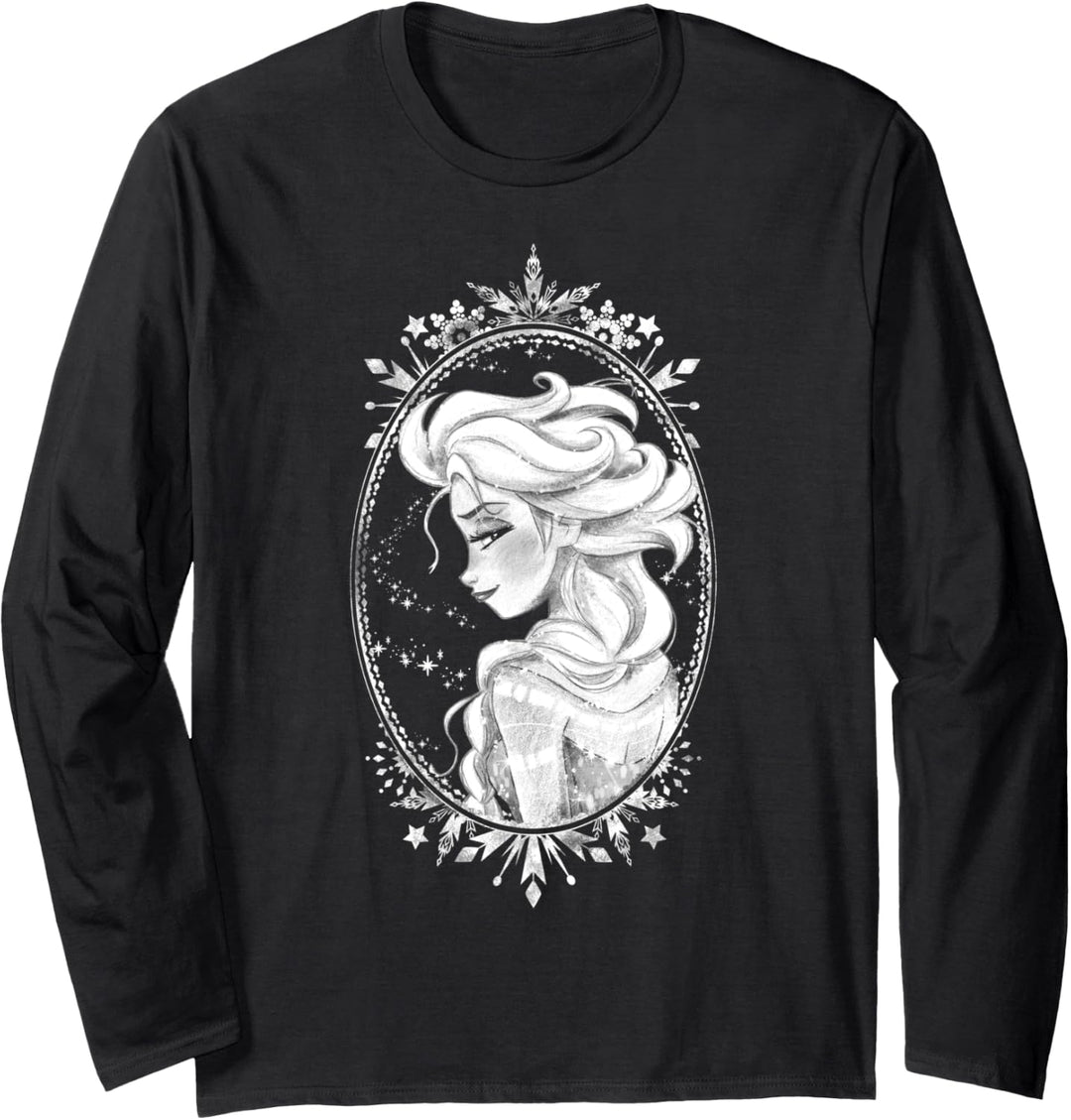 Disney Frozen Elsa Side Frame Portrait Langarmshirt