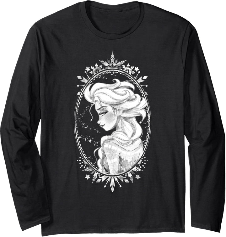 Disney Frozen Elsa Side Frame Portrait Langarmshirt