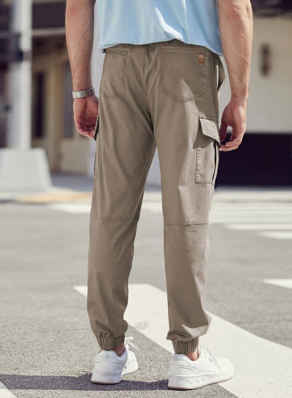 Elegancity Cargohose Herren Chino Hose mit 6 Taschen Cargo Hose Stretch Jogginghose für Männer mit B