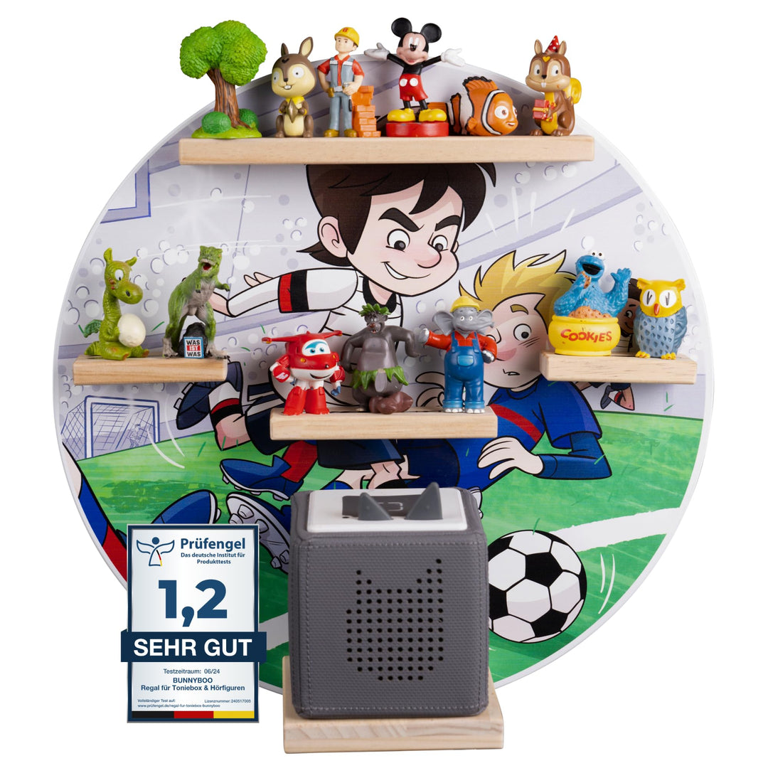 bunnyboo Toniebox Regal - Regal für Toniebox und Figuren - ausreichend Platz für bis zu 20 Tonie Fig