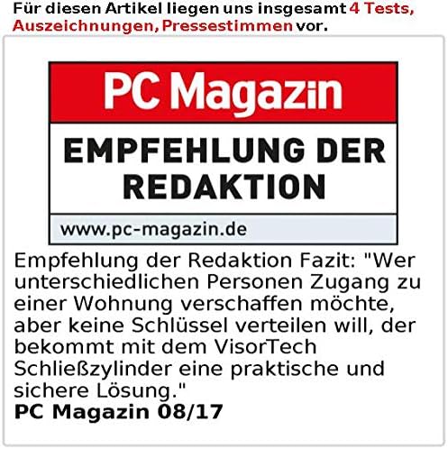 VisorTech Türschloss elektrisch: Elektronischer Tür-Schliesszylinder, Transponder, Code, Bluetooth &