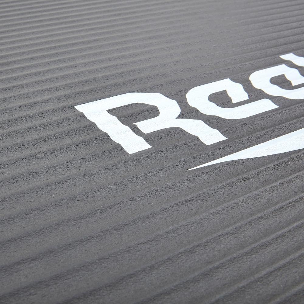 Reebok Trainingsmatte - Rutschfeste Gymnastikmatte aus natürlichem Gummi in 7mm, 10mm, 15mm und vers