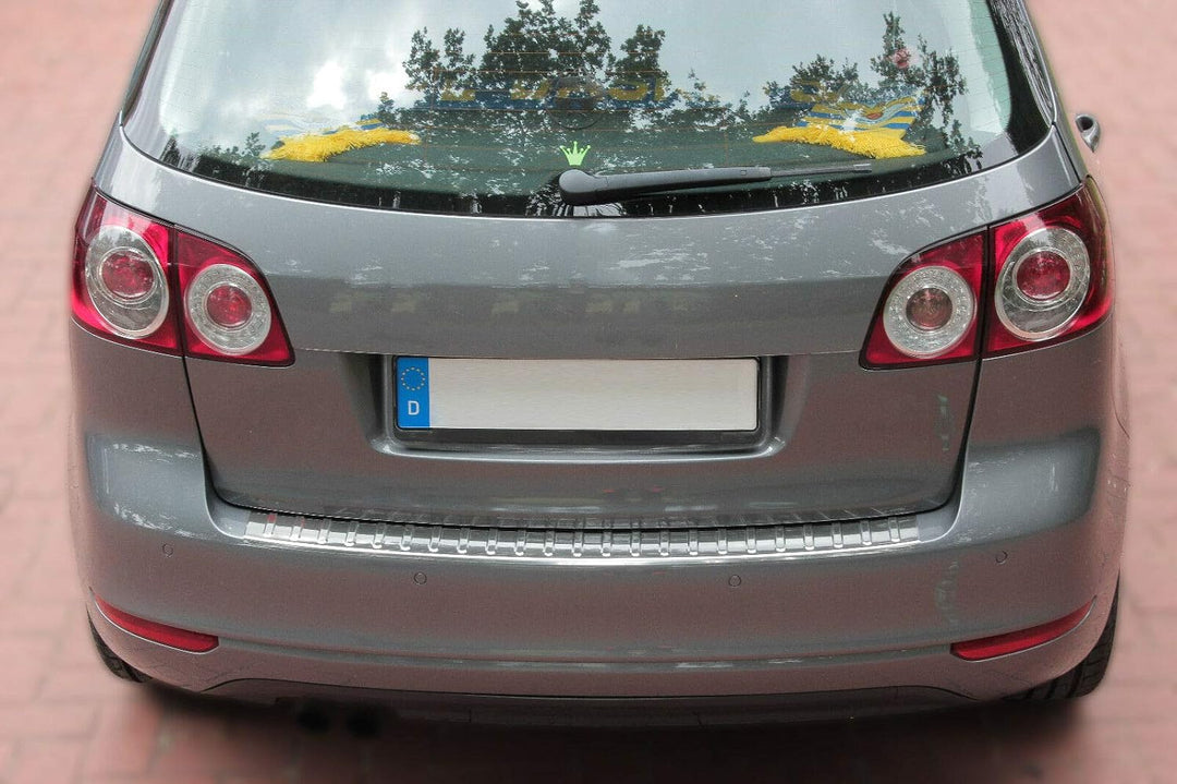 RECAMBO Ladekantenschutz Edelstahl kompatibel für VW Golf Plus 2008-2014, CROSSGOLF 2010-2014 - Hoch