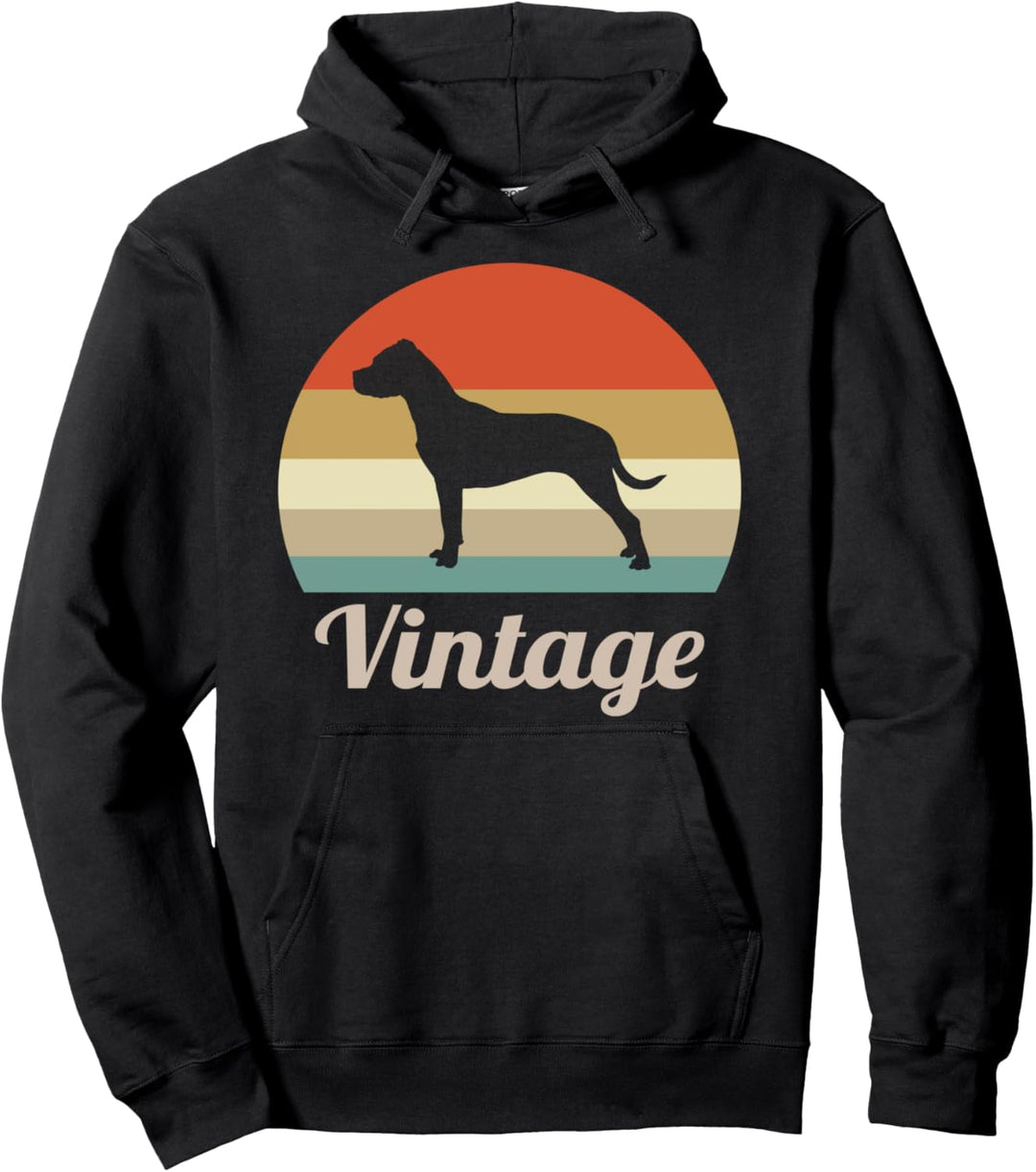 Dogo Argentino Vintage Retro Style Hunde Pullover Hoodie