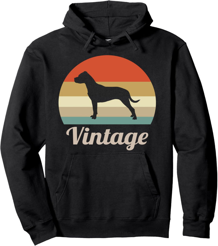 Dogo Argentino Vintage Retro Style Hunde Pullover Hoodie