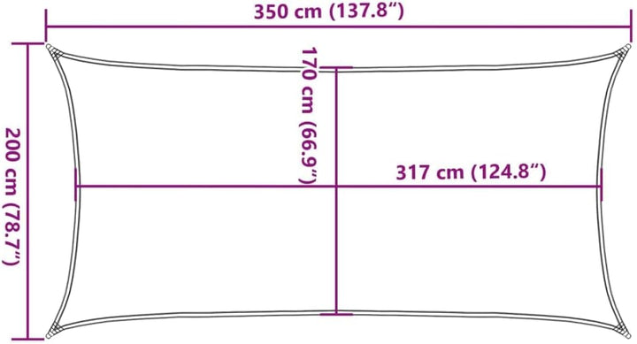 vidaXL Sonnensegel Hellgrau 3,5x2 m 100% Polyester Oxford Hellgrau 2 x 3.5 m, Hellgrau 2 x 3.5 m