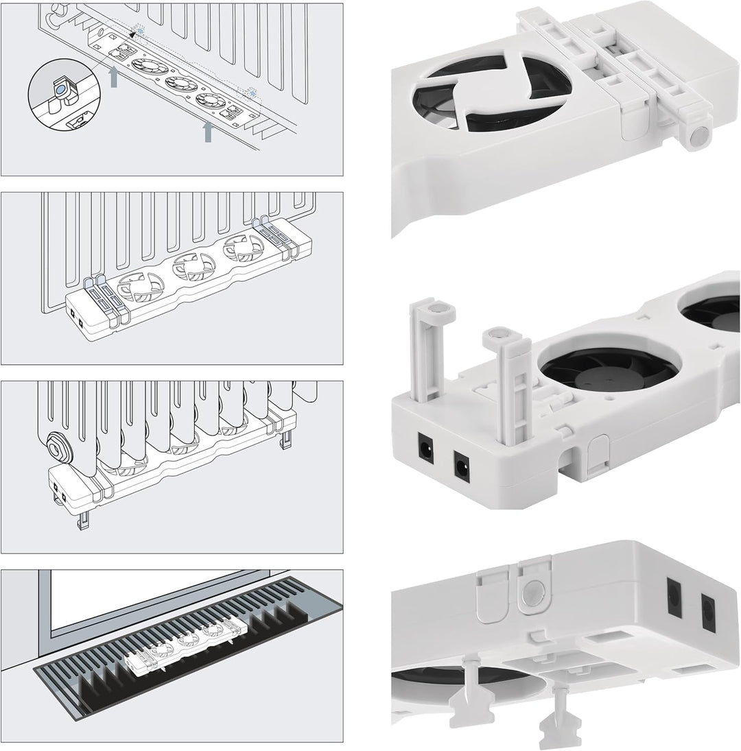 EMOS Heizung-Ventilator zum Sparen von Energie und Heizkosten, Starterset MONO, 1 Stück Heizgebläse