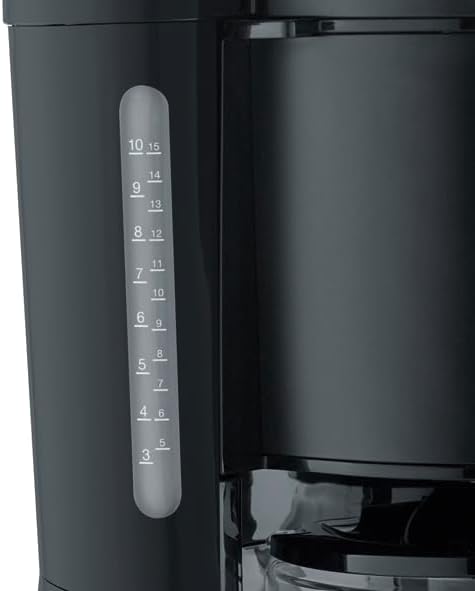 SEVERIN KA 9554 Kaffeeautomat Type, 1000, Edelstahl, 1.25 liters, schwarz-matt, KA 9554