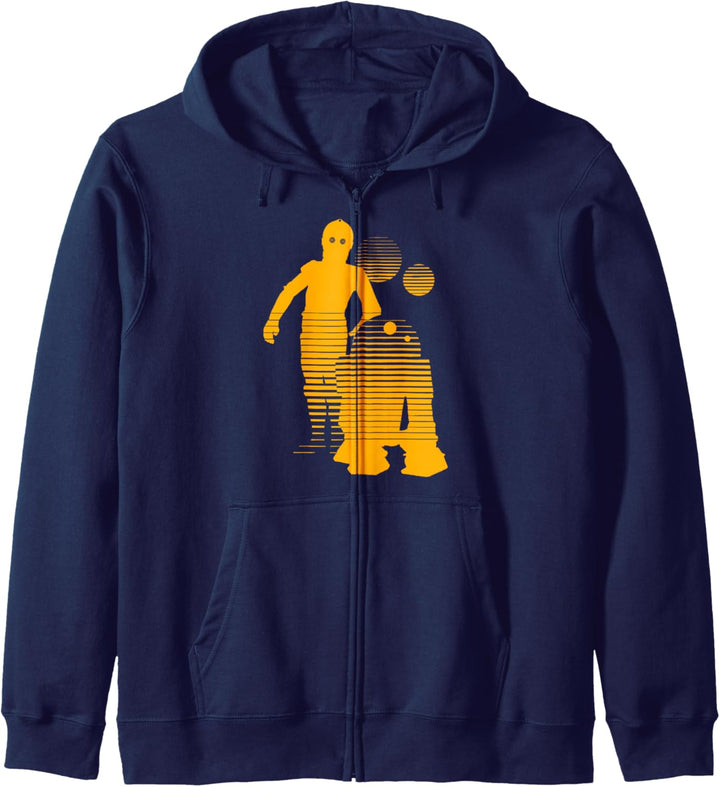 Star Wars R2-D2 & C-3PO Droid Sunset Retro Kapuzenjacke