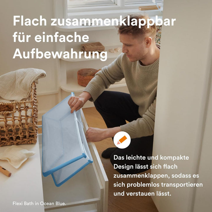 Stokke Flexi Bath (Sandy Beige) mit Newborn Support - Robust &amp; einfach zu verstauen - Bequem für zuh