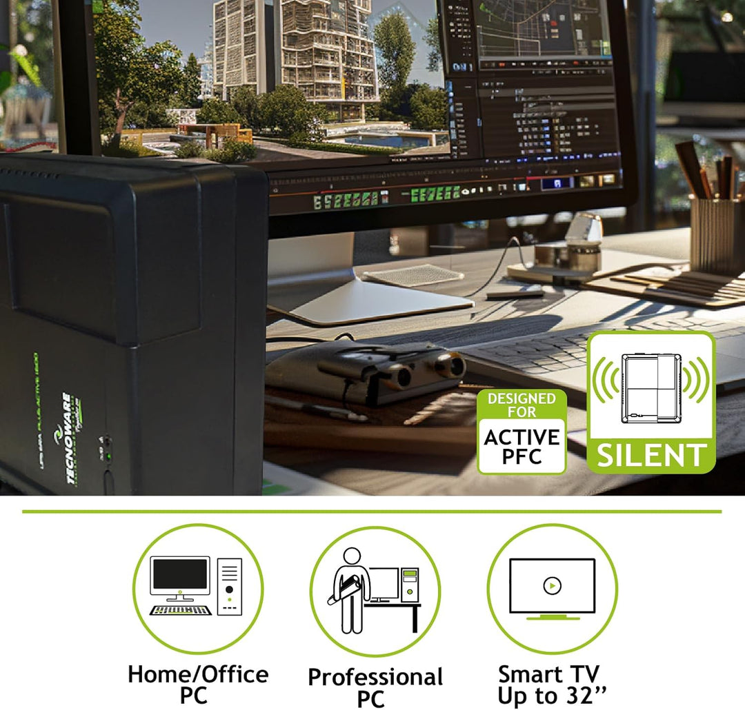Tecnoware Power Systems - UPS ERA PLUS ACTIVE 1200 , Unterbrechungsfreie Stromversorgung , Schutz fü
