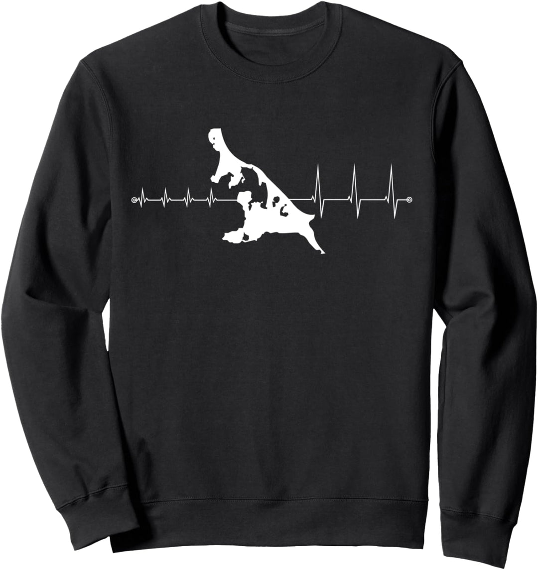 Herzschlag eines Usedom Fans Sweatshirt