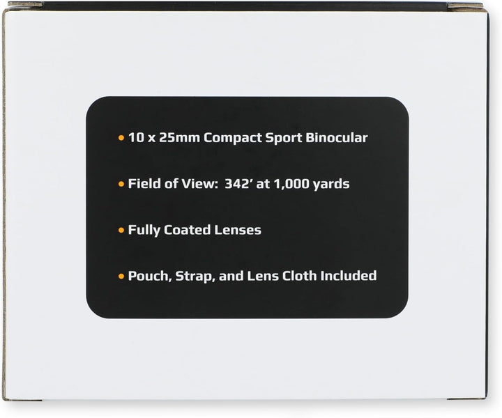 Carson ScoutPlus Sport-Fernglas, 10x25mm, kompakt und besonders handlich (JD-025) 10x25mm Compact-Si