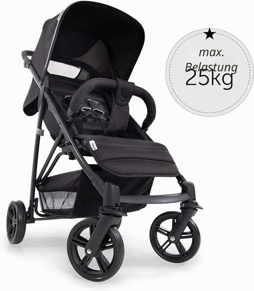 Hauck Buggy Rapid 4 bis 25 kg, Kinderbuggy Klein Zusammenklappbar, mit Liegefunktion, Höhenverstellb