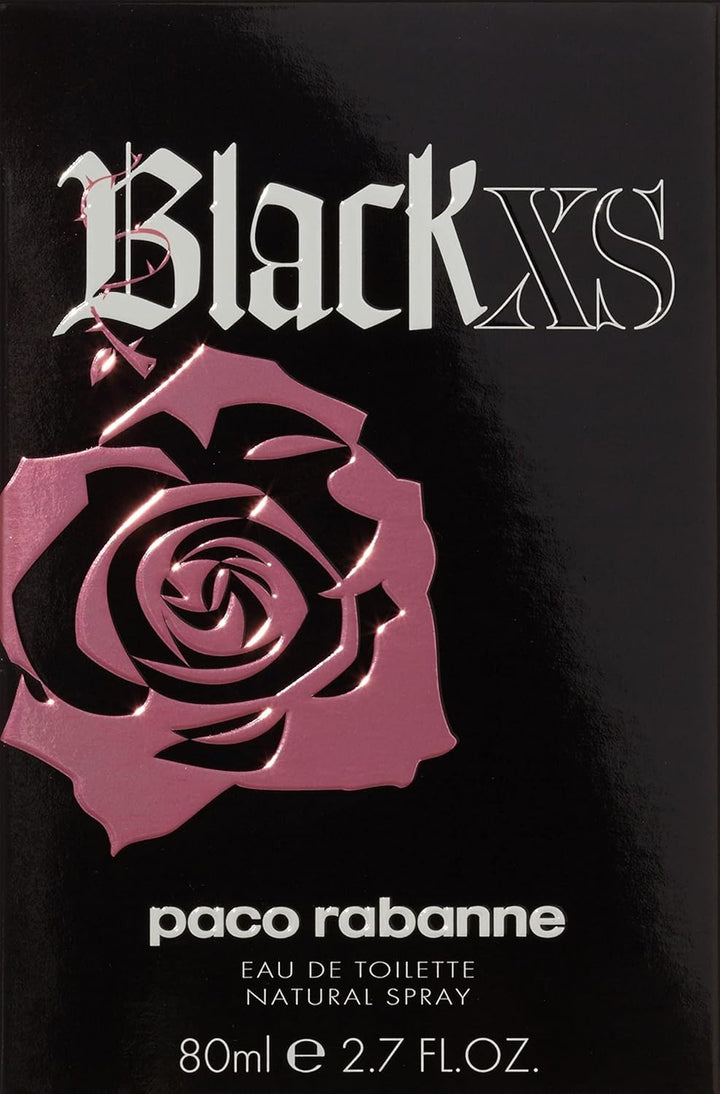 Paco Rabanne Black XS for her femme / woman, Eau de Toilette, Vaporisateur / Spray 80 ml, 1er Pack (