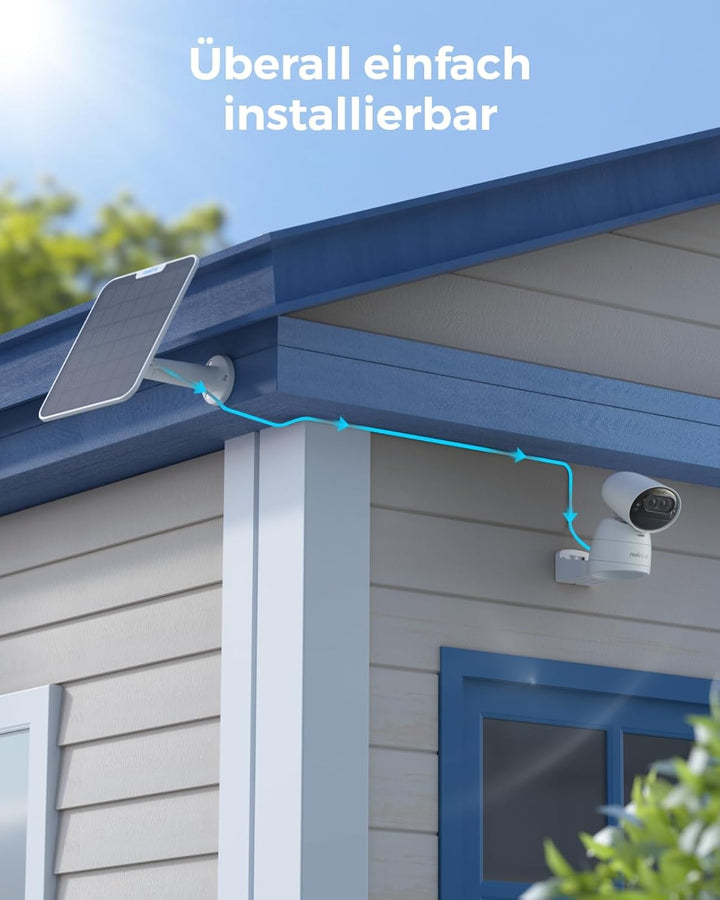 Reolink 4K Solar Überwachungskamera Aussen Akku mit 360° PTZ, Auto-Tracking, Dual Lens, 8MP WLAN Kam
