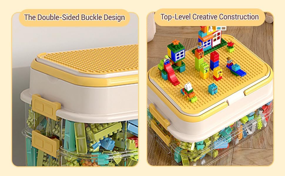 Gilt für Aufbewahrungsbox für Lego Bausteine Ablagefächer Stapelbar Kisten Spielzeug Aufbewahrung,4