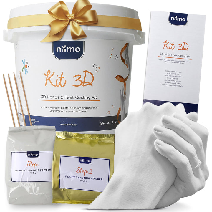 Handabdruck Set für Paare 3D Handabdruck Set für 2 Erwachsenen Hände Jahrestag Geschenk für Sie und