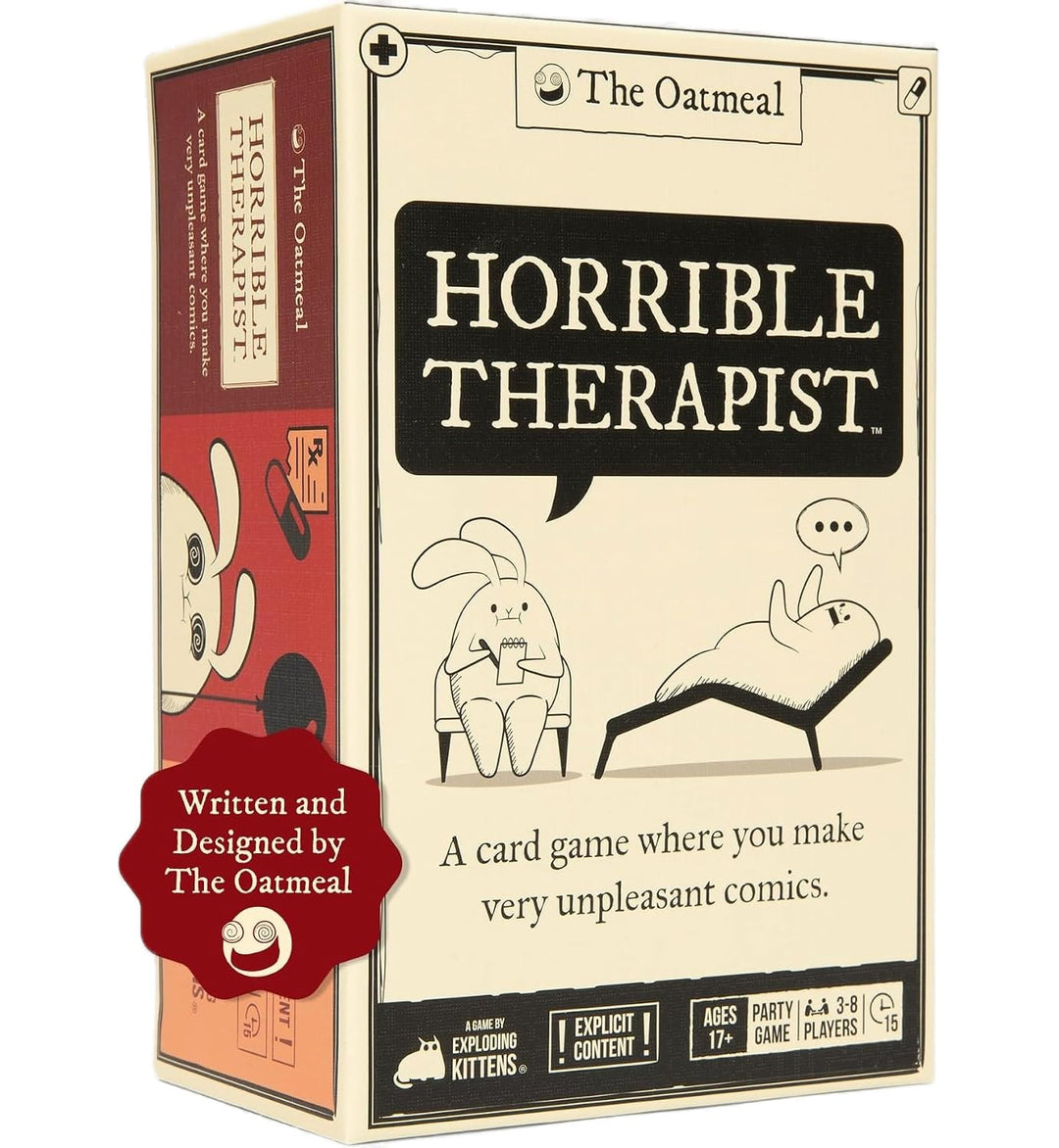 Exploding Kittens Horrible Therapist: Core Game Edition – Hilarious Adult Card Game for 3-8 Players,