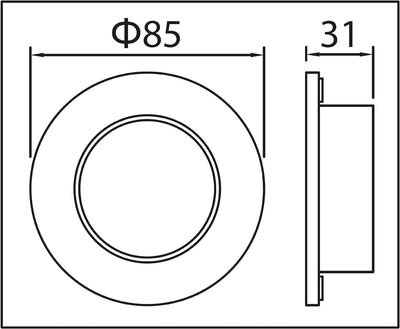 Trango 3er Set IP65 LED Einbaustrahler 6729IP65-031MOSD in Anthrazit matt inkl. 3x 5 Watt 3-Stufen d