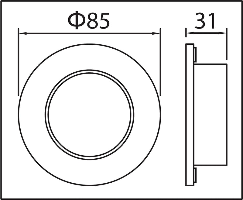 Trango 3er Set 6729IP-036MCOBSD LED Einbaustrahler IP44 in Weiss matt Rund inkl. 3x 5W - 3 Stufen di