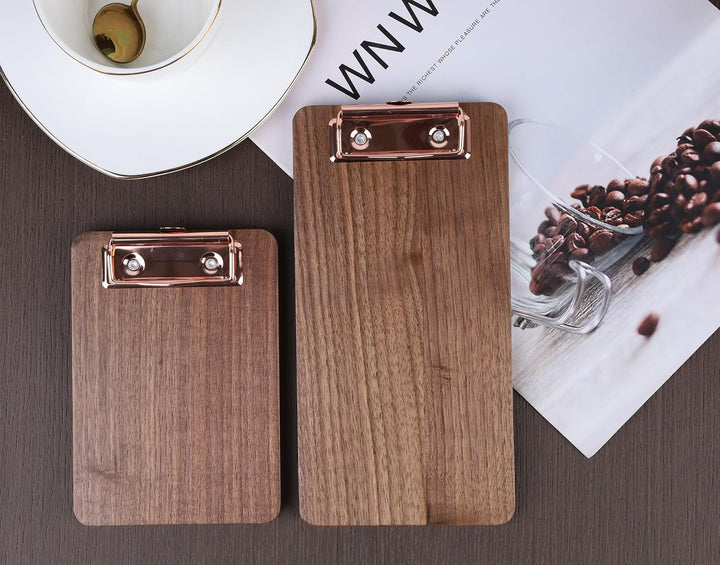 Klemmbrett aus massivem Hartholz mit Ständer, Menühalter aus Holz für Restaurants, Tischständer, Qui