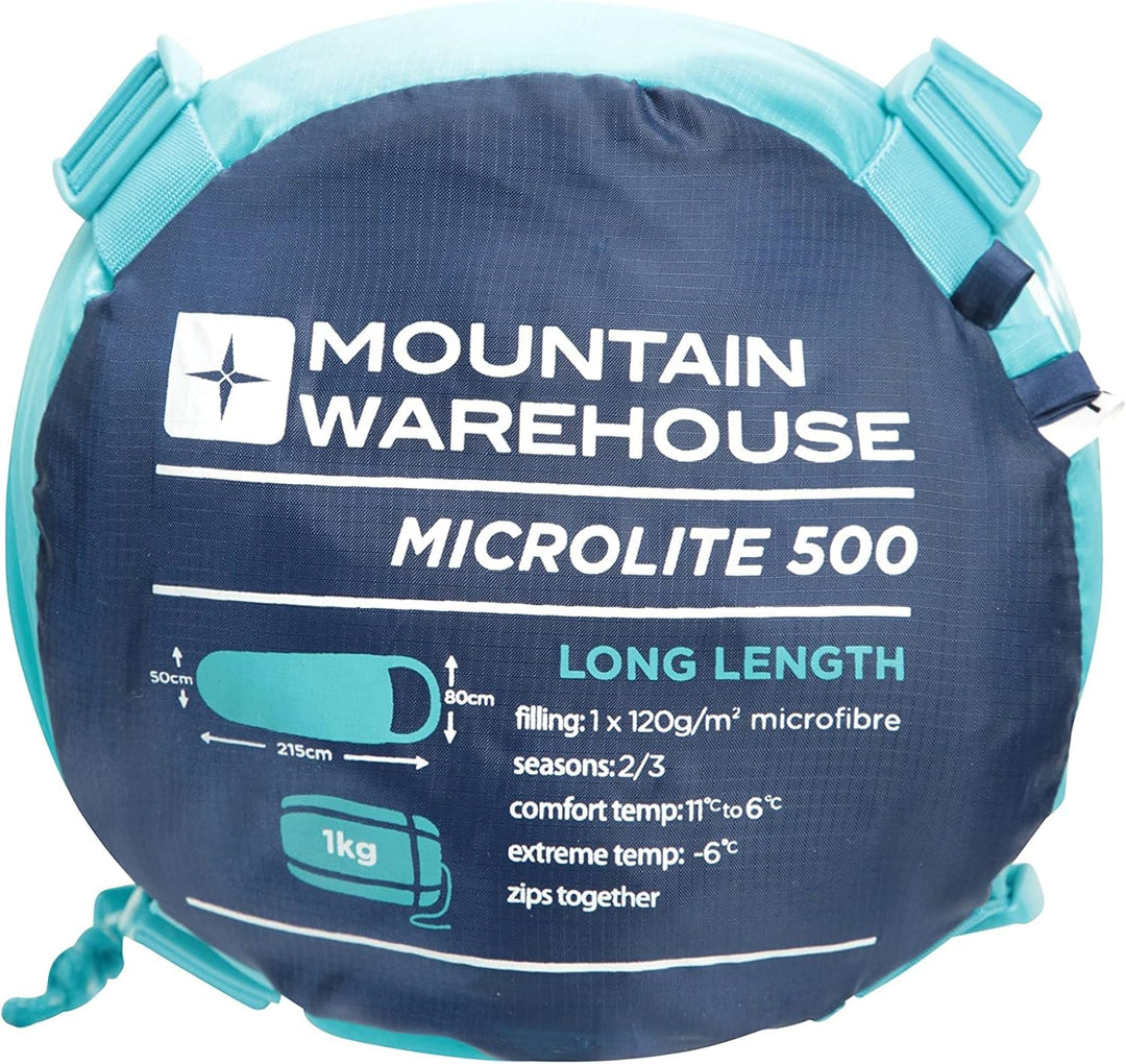 Mountain Warehouse Microlite 500 Mummy Mid Season Schlafsack - 2-3 Jahreszeiten, 14cm x 35cm wenn ge