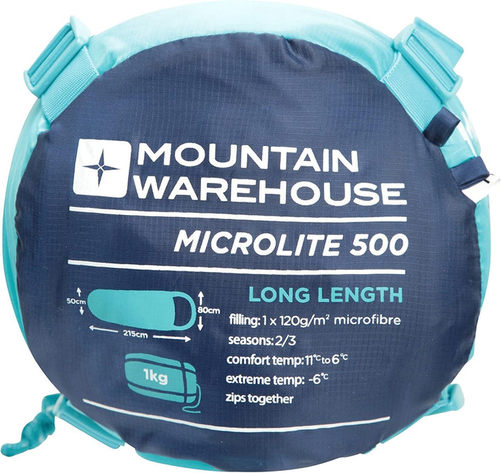 Mountain Warehouse Microlite 500 Mummy Mid Season Schlafsack - 2-3 Jahreszeiten, 14cm x 35cm wenn ge
