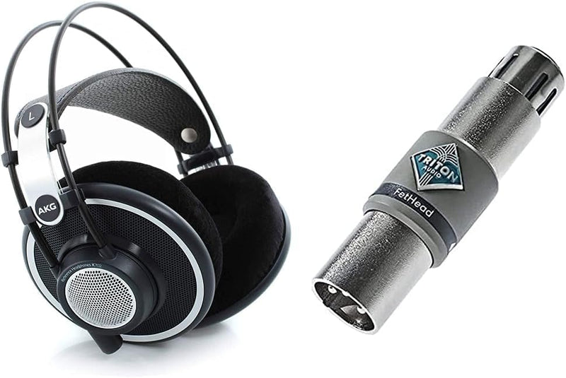 AKG K702 Offene Over-Ear-Studio-Referenzkopfhörer der Premiumklasse || Kein Bluetooth & TritonAudio