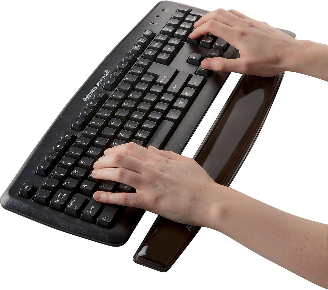 Fellowes Handgelenkauflage Crystals Gel - für die Tastatur - ergonomisch - schmutzabweisend und abwa