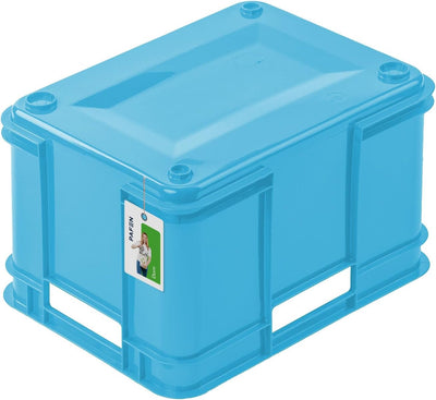 9x Euro Stapelbox 16l - 35 x 27 x 21 cm – Eco Aufbewahrungsbehälter Euro-box Stapelkasten Transport