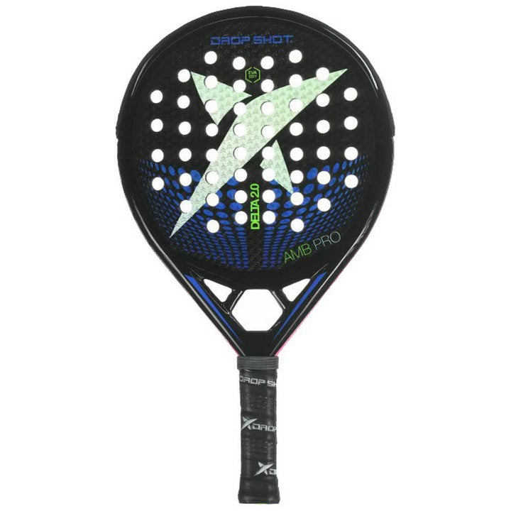 DROP SHOT Padel-Shovel Delta 2.0 2022. Kern: Eva Soft. Rahmen: 100% Kohlenstoff. Gesichter: Kohlenst