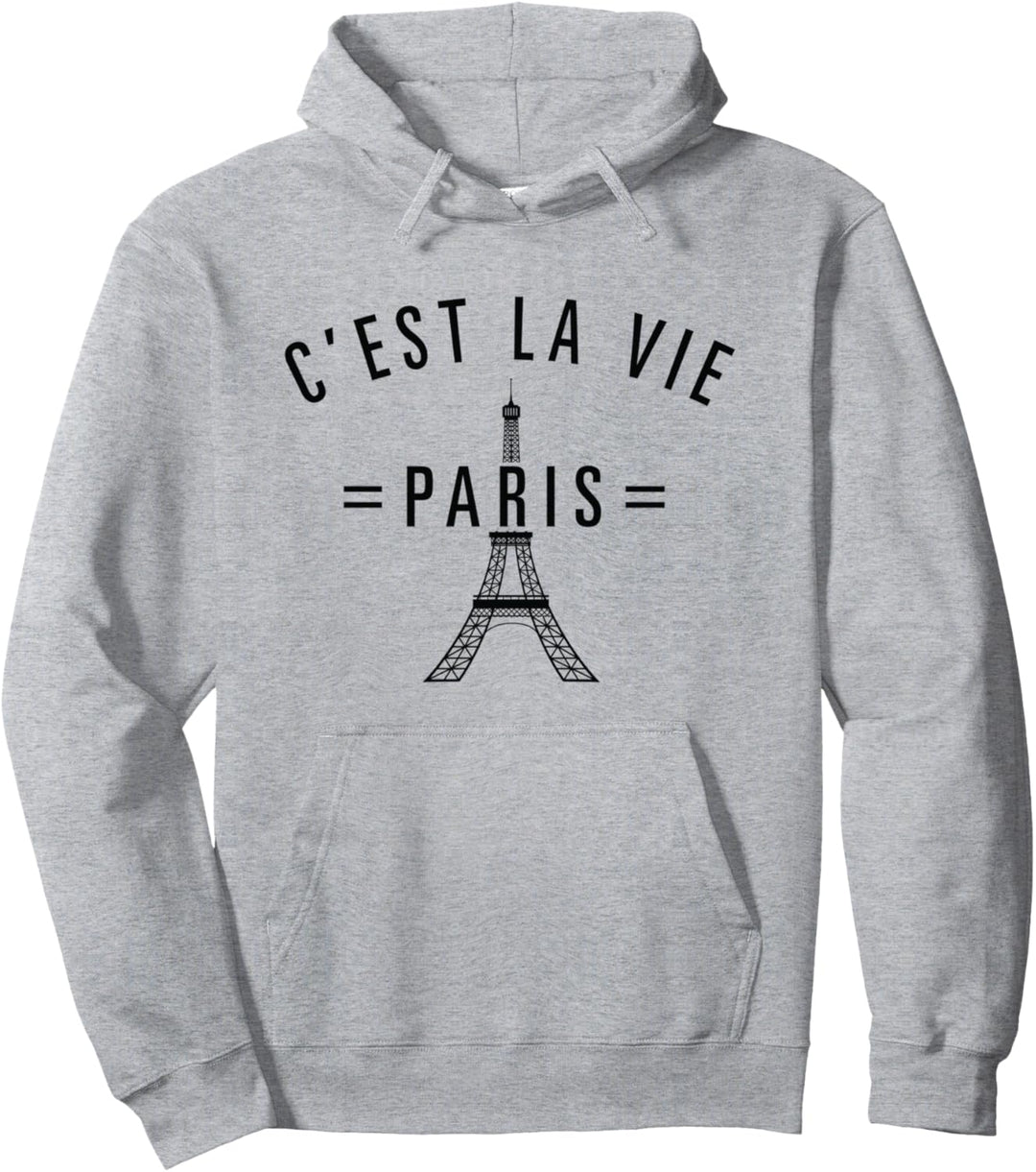 Cest La Vie Paris Frankreich Eiffelturm Reisende Französisch Pullover Hoodie