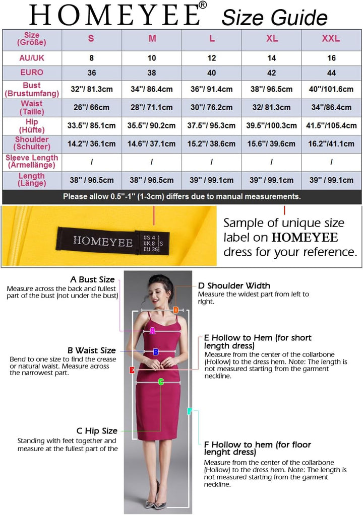 HOMEYEE Damen Vintage V-Ausschnitt Bodycon Business Bleistiftkleid mit Schlitz B700, XL Burgund