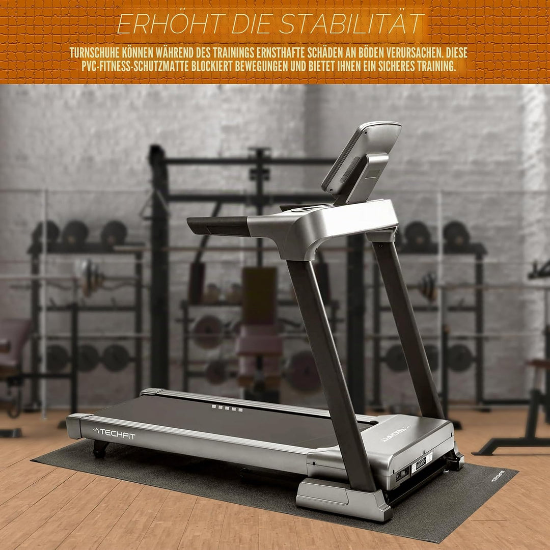 TechFit PVC Fitness Equipment Matte Multi Verwendung, gross Boden Gymnastikmatte (198 cm x 92 cm x 6