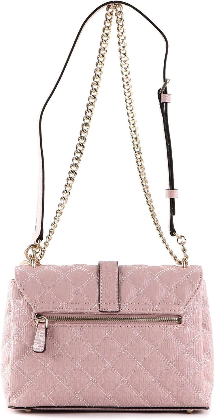 Guess Damen Gaia Umwandelbare Umhängetasche, Klapptasche, Einheitsgrösse Rosa/Gold, Rosa/Gold