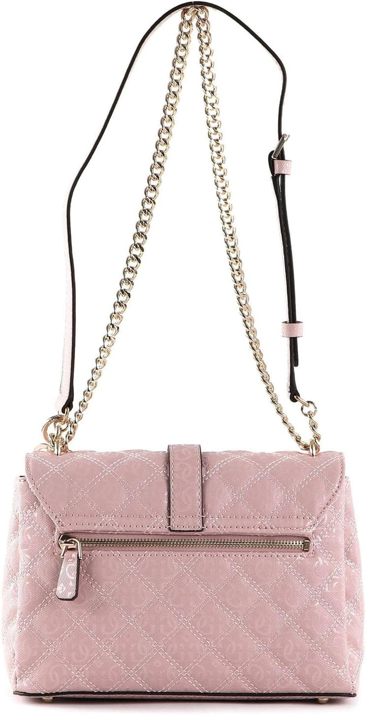 Guess Damen Gaia Umwandelbare Umhängetasche, Klapptasche, Einheitsgrösse Rosa/Gold, Rosa/Gold
