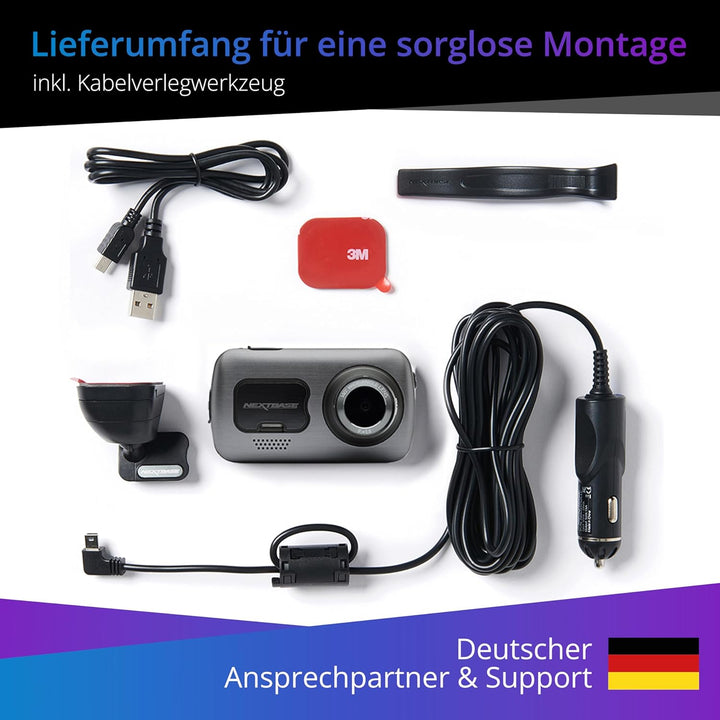 Nextbase 622GW – Autokamera Dashcam Auto – ultraklaren 4K/30fps Aufzeichnung- Super Slow Motion mit
