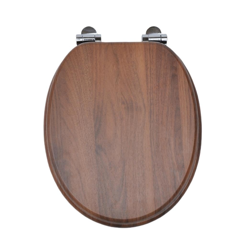 MDF-Toilettensitz mit Soft-Close-Mechanismus, O-förmiger Toilettensitz mit verstellbaren Scharnieren
