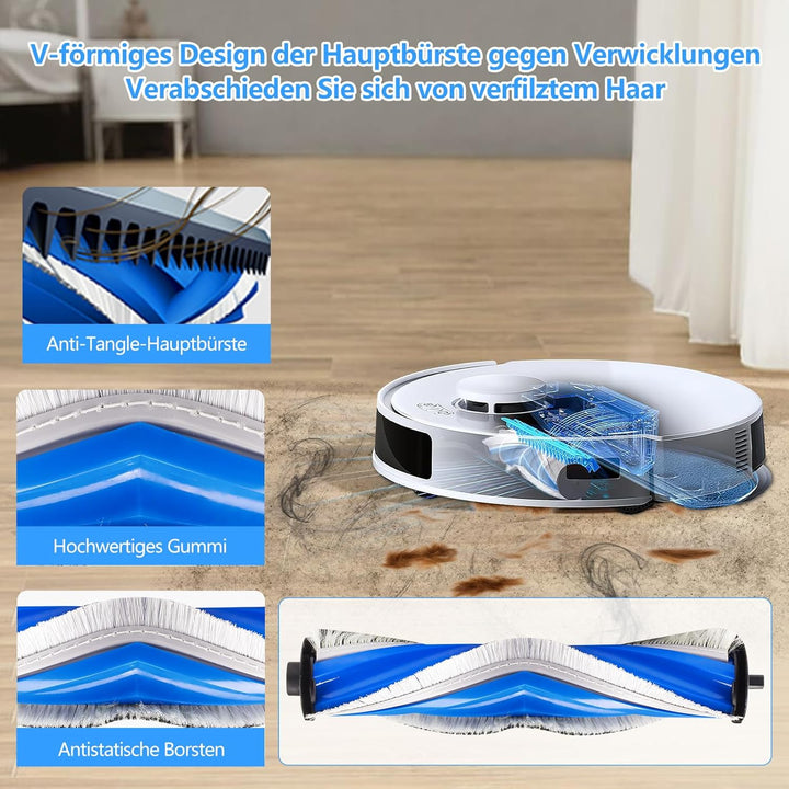 21 Stück Zubehör für Ecovacs Deebot N20 Pro Plus / N20 Plus / N20 Saugroboter, 6 Wischpad 2 Hauptbür