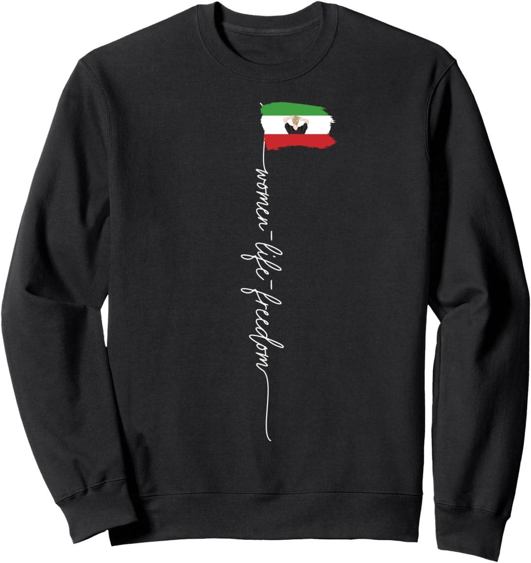 Iranische Flagge weibliche Faust Unterstützung Frauen der Iran Revolution Sweatshirt
