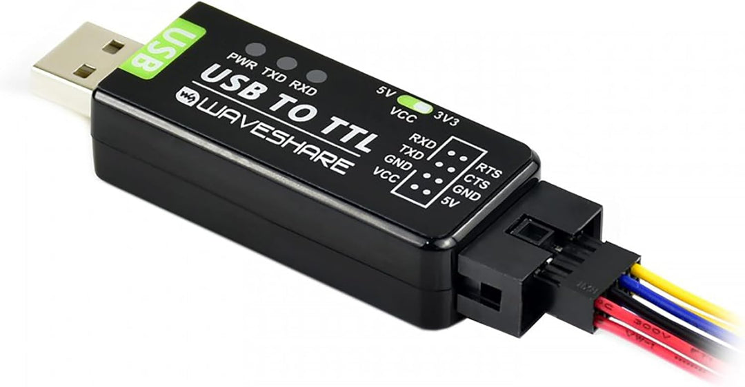 USB to TTL Serial Converter Adapter, Industrial USB UART Module with Protection Circuit, Compatible